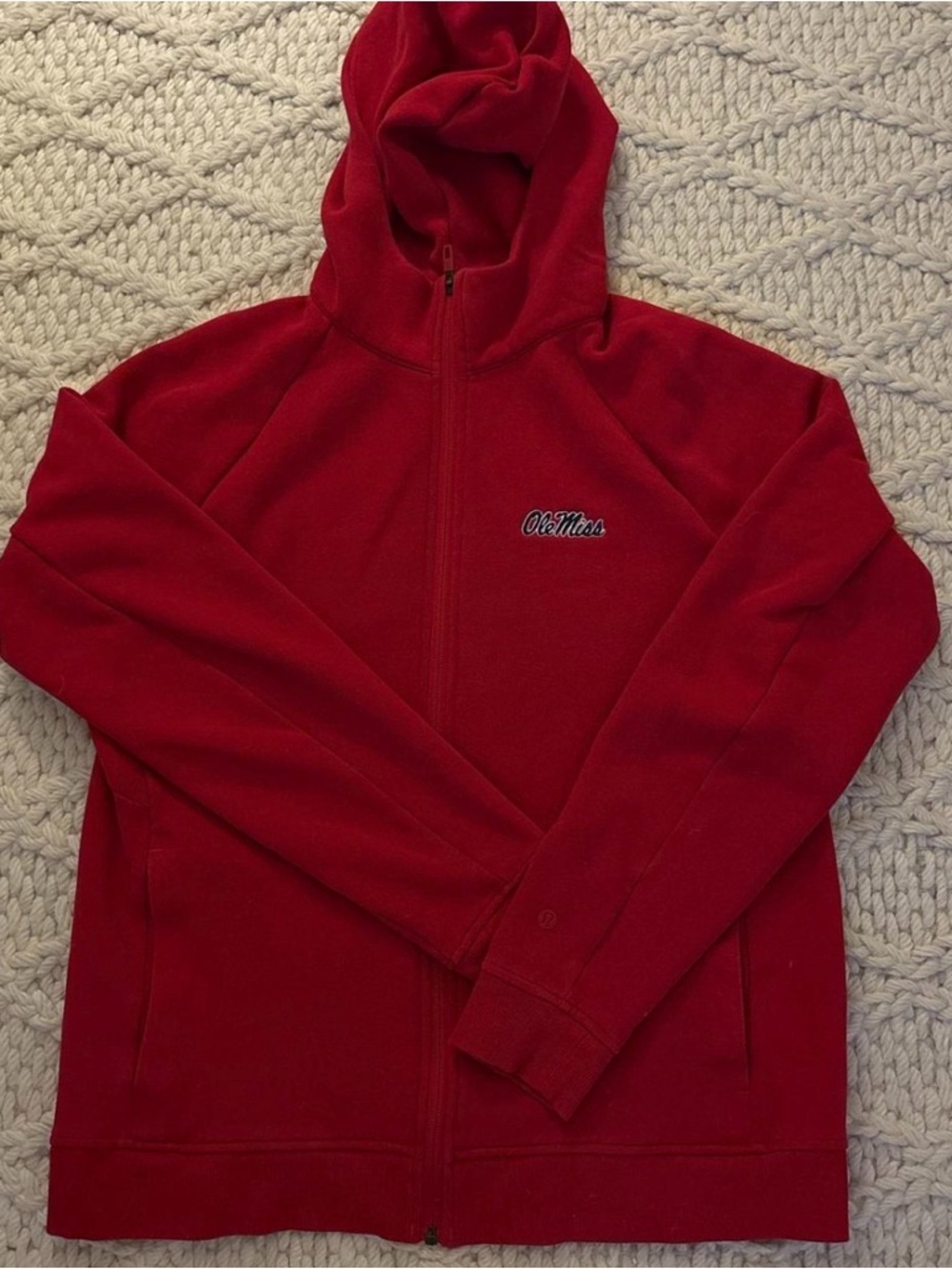 lululemon athletica Red Lightweight Hoodie Jacket
